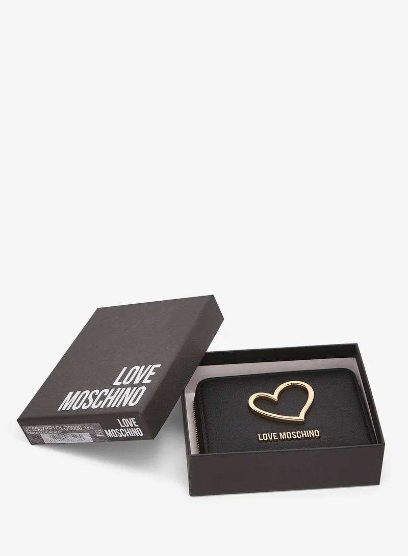 Love Moschino  Heart Turnlock PU Wallet for Women | Best Price UAE